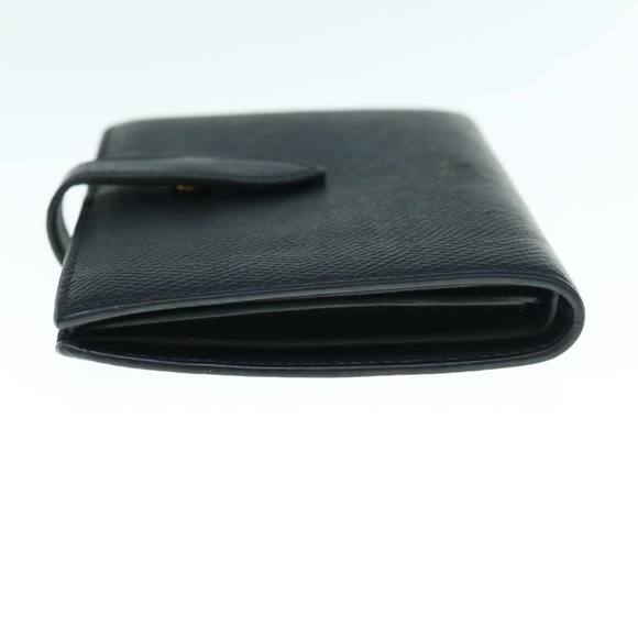 CELINE Wallet Leather Black Auth hk1002 - Picture 5 of 16